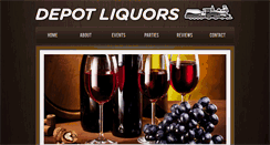 Desktop Screenshot of depotliquors.com