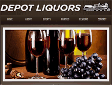 Tablet Screenshot of depotliquors.com